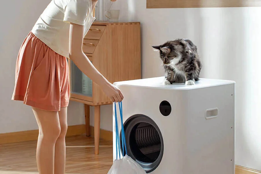 rolling litter box